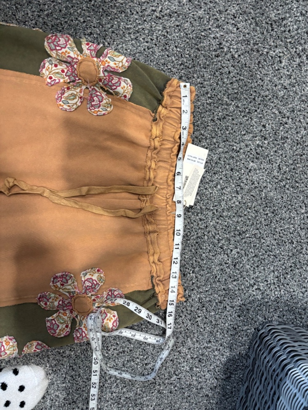 Bluevelvet medium rust floral sweatpants nwt - Picture 2 of 5